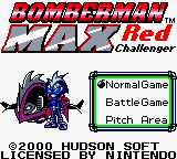 Bomberman Max - Red Challenger (USA) Title Screen